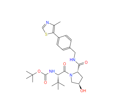 叔-丁基 ((S)-1-((2S,4R)-4-羟基-2-((4-(4-甲基噻唑-5-基)苯甲基)氨基羰基)吡咯烷-1-基)-3,3-二甲基-1-氧亚基丁烷-2-基)氨基甲酯
