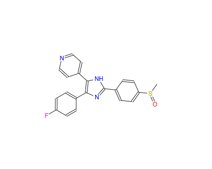 4-(4-氟苯基)-2-(4-甲基亚磺酰基苯基)-5-(4-吡啶基)-1H-咪唑