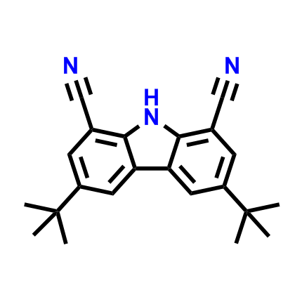 1,8-二氰基-3,6-二叔丁基-9H-咔唑