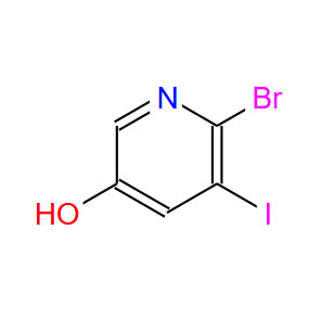 697300-70-2；2-溴-3-碘-5-羟基-吡啶；6-BROMO-5-IODOPYRIDIN-3-OL