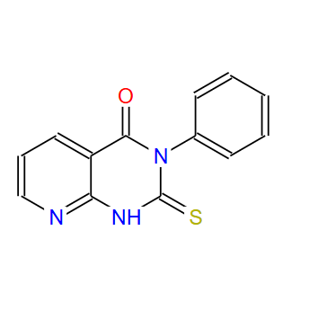 14133-23-4；2-疏基-3-苯基吡啶并[2,3-d]嘧啶-4(3h)-酮；3-phenyl-2-sulfanylidene-1H-pyrido[2,3-d]pyrimidin-4-one