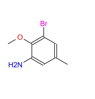 14151-04-3；3-溴-2-甲氧基-5-甲基苯胺；3-Bromo-2-methoxy-5-methylaniline