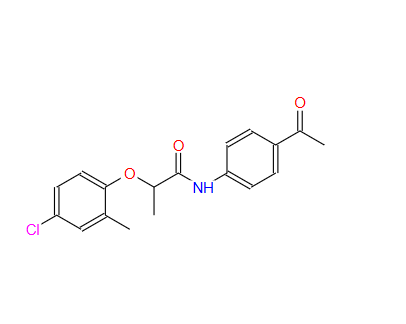14157-43-8；N-(4-乙酰基苯基)-2-(4-氯-2-甲基苯氧基)丙酰胺；N-(4-Acetylphenyl)-2-(4-chloro-2-methylphenoxy)-propanamide
