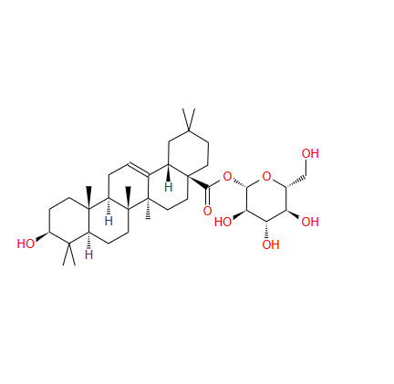 14162-53-9；齐墩果酸beta-D-吡喃葡萄糖基酯；β-D-glucopyranosyloleanolate
