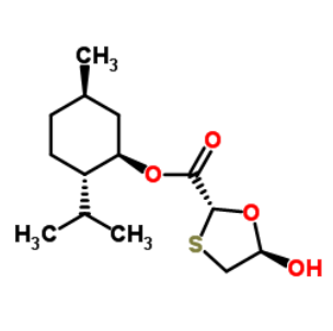 (2R,5R)-5-羟基-1,3-氧硫杂环-2-羧酸(1R,2S,5R)-5-甲基-2-异丙基环己酯；147126-62-3