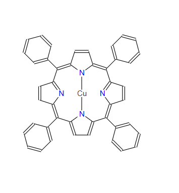 14172-91-9；四苯基卟啉铜；5,10,15,20-Tetraphenyl-21H,23H-porphine copper(II)