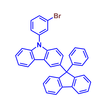 9-(3-溴苯基)-3-(9-苯基-9H-芴-9-基)-9H-咔唑