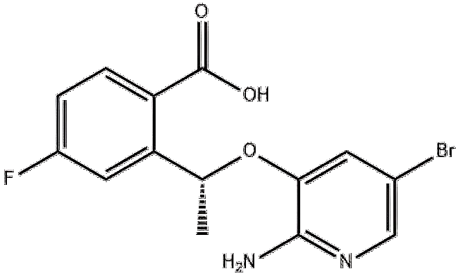 (R)-2-(1-((2-氨基-5-溴吡啶-3-基)氧基)乙基)-4-氟苯甲酸
