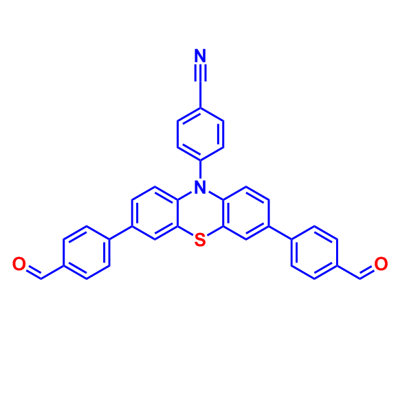 4-[3,7-双(4-甲酰基苯基)-10H-吩噻嗪-10-基]苯甲腈