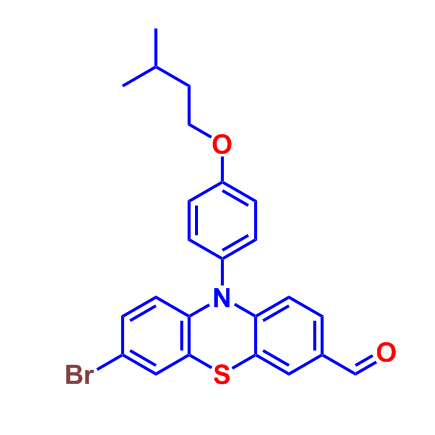 7-溴-10-[4-(异戊氧基)苯基]-10H-吩噻嗪-3-甲醛