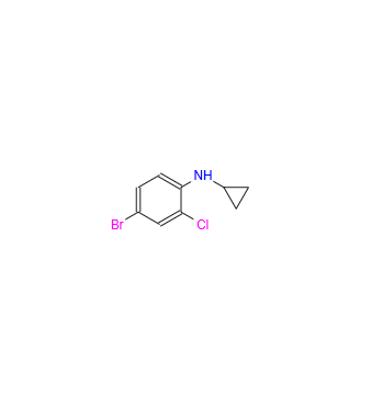 Benzenamine, 4-bromo-2-chloro-N-cyclopropyl-