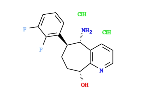 (5S,6S,9R)-5-氨基-6-(2,3-二氟苯基)-6,7,8,9-四氢-5H-环庚[B]吡啶-9-醇二盐酸盐