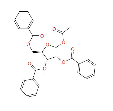 14215-97-5；1-O-乙酰基-2,3,5-三-O-苯甲酰基-D-呋喃核糖；D-Ribofuranose, 1-acetate 2,3,5-tribenzoate