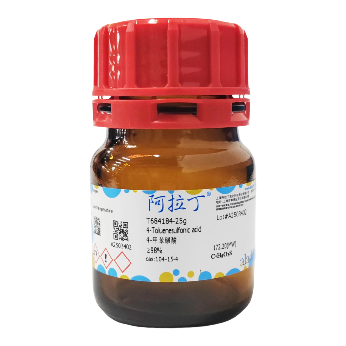 aladdin 阿拉丁 T684184 4-甲苯磺酸 104-15-4 ≥98%