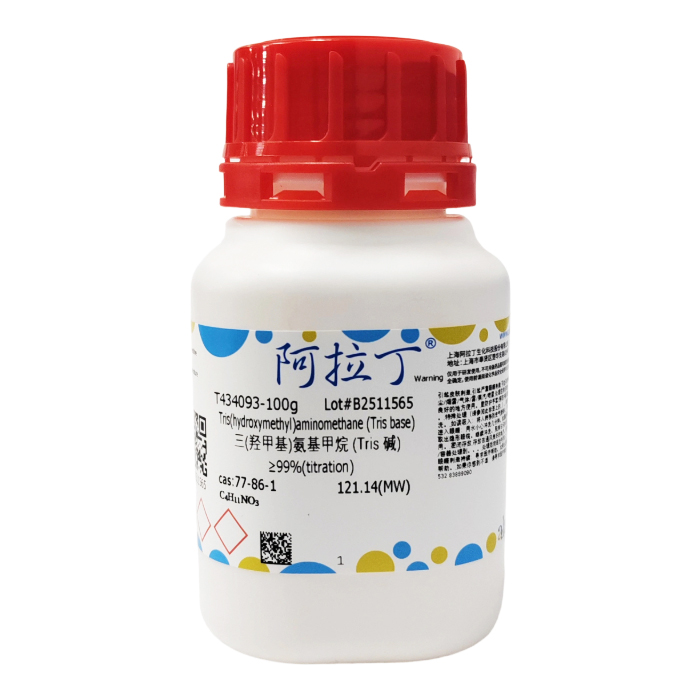 aladdin 阿拉丁 T434093 三(羟甲基)氨基甲烷 (Tris 碱) 77-86-1 ≥99%(titration)