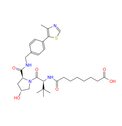 8-[[(S)-1-[(2S,4R)-4-羟基-2-[[4-(4-甲基噻唑-5-基)苄基]氨基甲酰基]吡咯烷-1-基]-3,3-二甲基-1-氧代丁烷-2-基]氨基]-8-氧代辛酸