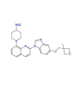 [1-[2-[5-(3-甲基氧杂环丁烷-3-基甲氧基)苯并咪唑-1-基]喹啉-8-基]哌啶-4-基]胺