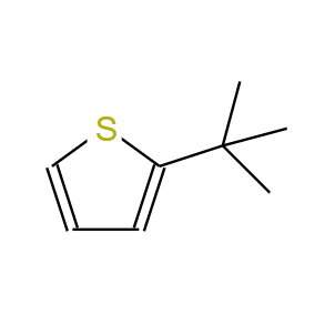 1689-78-7；2-叔丁基噻吩；2-T-BUTYLTHIOPHENE