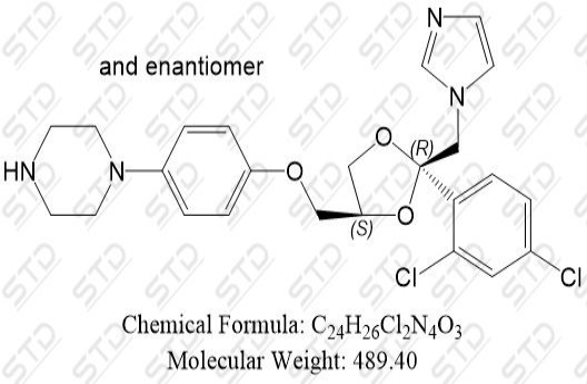 酮康唑EP杂质D；酮康唑杂质D；脱乙酰酮康唑