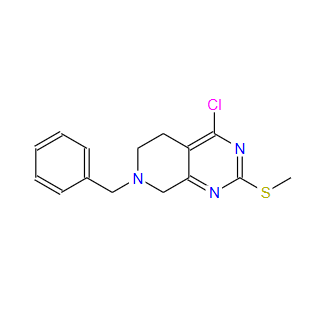 859826-11-2；7-苄基-4-氯-2-(甲硫基)-5,6,7,8-四氢吡啶并[3,4-D]嘧啶；7-benzyl-4-chloro-2-(methylthio)-5,6,7,8-tetrahydropyrido[3,4-d]pyrimidine