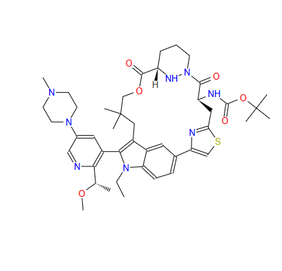 tert-butyl ((63S,4S,Z)-11-ethyl-12-(2-((S)-1-methoxyethyl)-5-(4-methylpiperazin-1-yl)pyridin-3-yl)-10,10-dimethyl-5,7-dioxo-61,62,63,64,65,66-hexahydro-11H-8-ox
