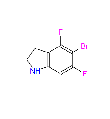 5-溴-4,6-二氟吲哚啉