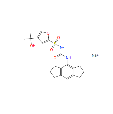 N-[[(1,2,3,5,6,7-六氢-S-引达省-4-基)氨基]羰基]-4-(1-羟基-1-甲基乙基)-2-呋喃磺酰胺单钠盐