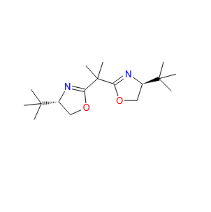 (S,S)-(-)-2,2'-异丙叉双(4-特丁基-2-噁唑啉)  131833-93-7  (S,S)-(-)-2,2'-isopropylidenebis(4-tert-butyl-2-oxazoline)