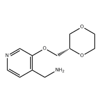 3-[(2S)-1,4-Dioxan-2-ylmethoxy]-4-pyridinemethanamine     2521288-55-9