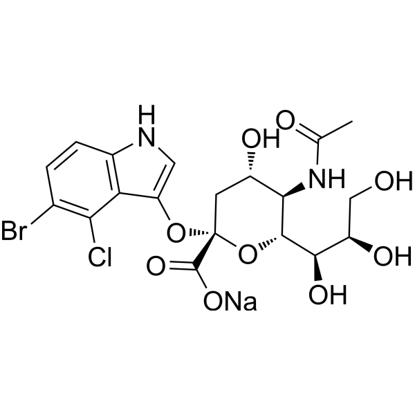 5-溴-4-氯-3-吲哚-α-D-N-乙酰神经氨酸钠盐