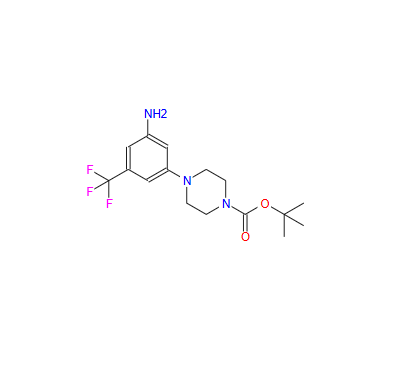 tert-butyl 4-(3-amino-5-(trifluoromethyl)phenyl)piperazine-1-carboxylate