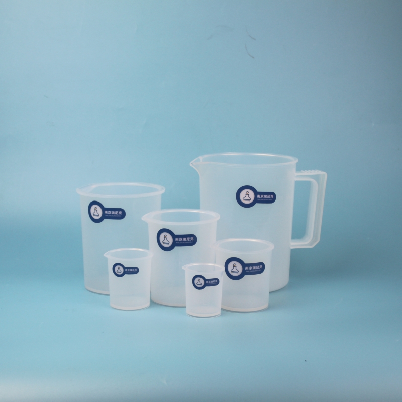 PFA烧杯500ml可带盖全氟烷氧基量杯凸起刻度清晰耐腐蚀