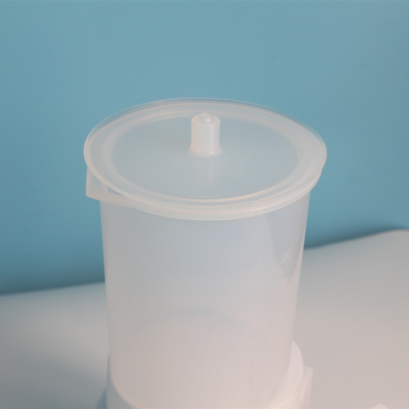 PFA烧杯500ml可带盖全氟烷氧基量杯凸起刻度清晰耐腐蚀