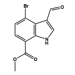 4-溴-3-甲酰基-1H-吲哚-7-甲酸甲酯