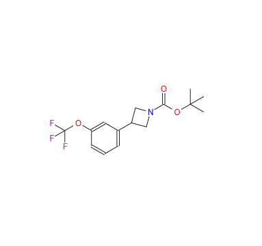 1-Azetidinecarboxylic acid, 3-[3-(trifluoromethoxy)phenyl]-, 1,1-dimethylethyl ester