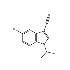 5-溴-1-丙-2-烯基吲哚-3-腈