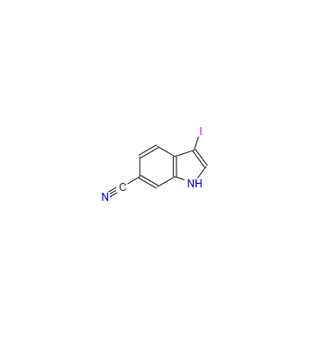 3-iodo-1H-indole-6-carbonitrile