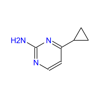 21573-15-9；4-环丙基嘧啶-2-胺；2-Pyrimidinamine, 4-cyclopropyl- (9CI)