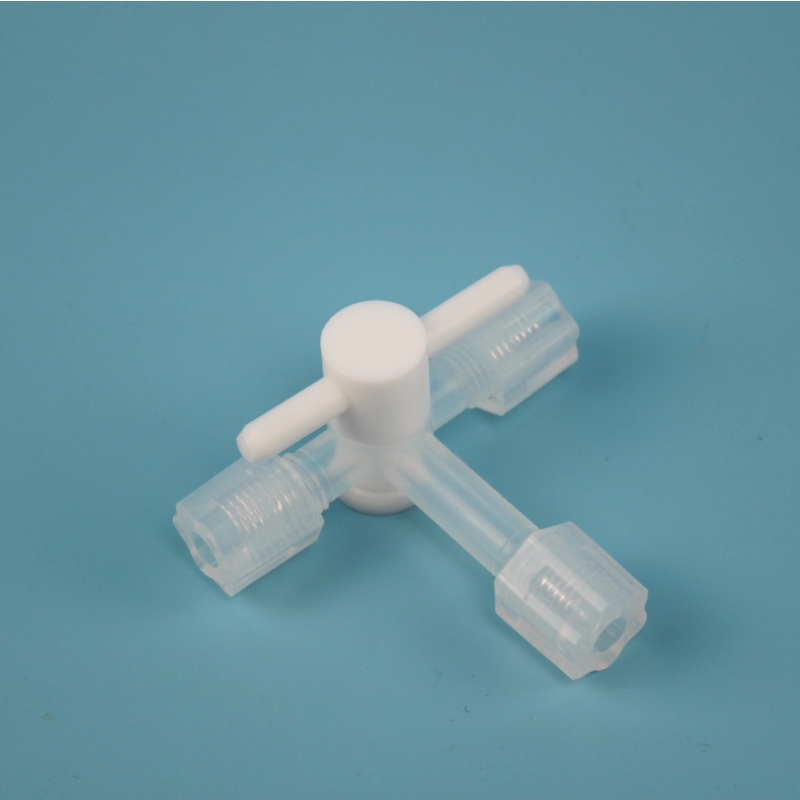 PFA阀门1/4英寸直通接头耐酸碱流体设备配件支持定制