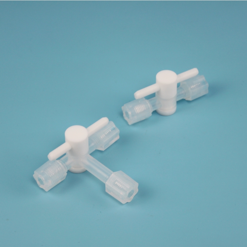 PFA阀门1/4英寸直通接头耐酸碱流体设备配件支持定制