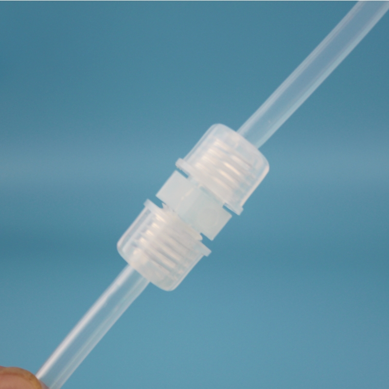 PFA直通接头1/4英寸90度直角接头适用高纯溶剂支持定制