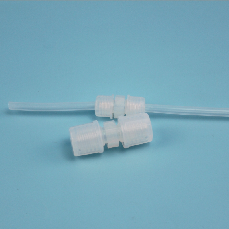 PFA直通接头1/4英寸90度直角接头适用高纯溶剂支持定制
