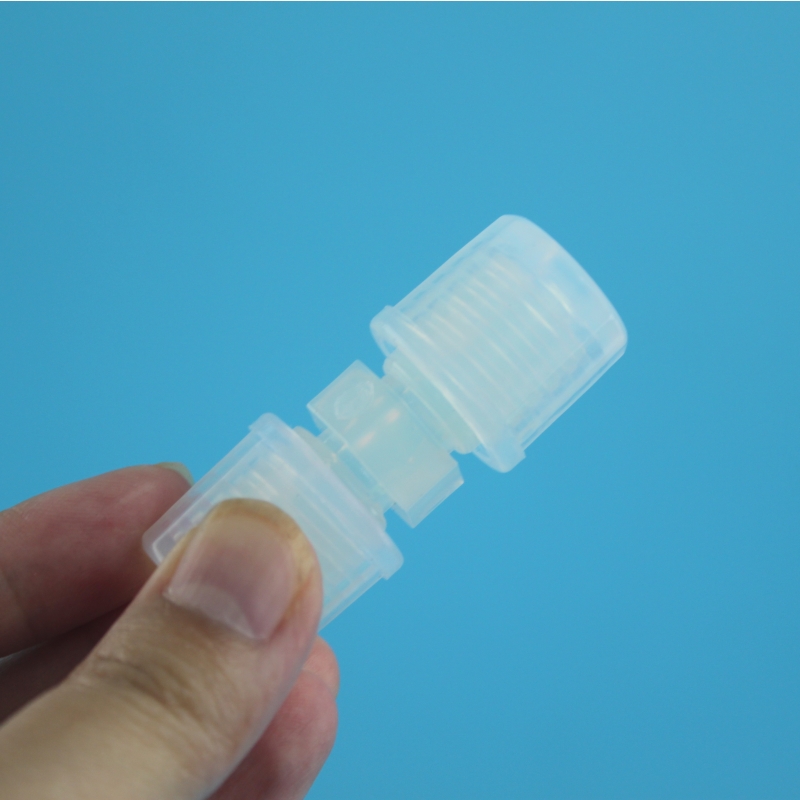 PFA直通接头1/4英寸90度直角接头适用高纯溶剂支持定制