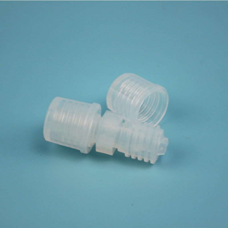 PFA直通接头1/4英寸90度直角接头适用高纯溶剂支持定制