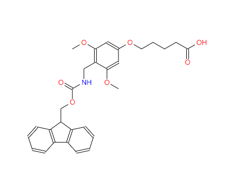 5-[4-[[[(9H-芴-9-基甲氧基)羰基]氨基]甲基]-3,5-二甲氧基苯氧基]戊酸  115109-65-4