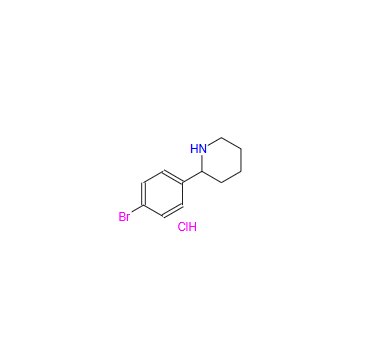 Piperidine, 2-(4-bromophenyl)-, hydrochloride (1:1)