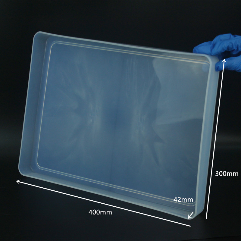 PFA托盘/方盘400*300mm一体成型耐腐蚀成膜实验表面光滑
