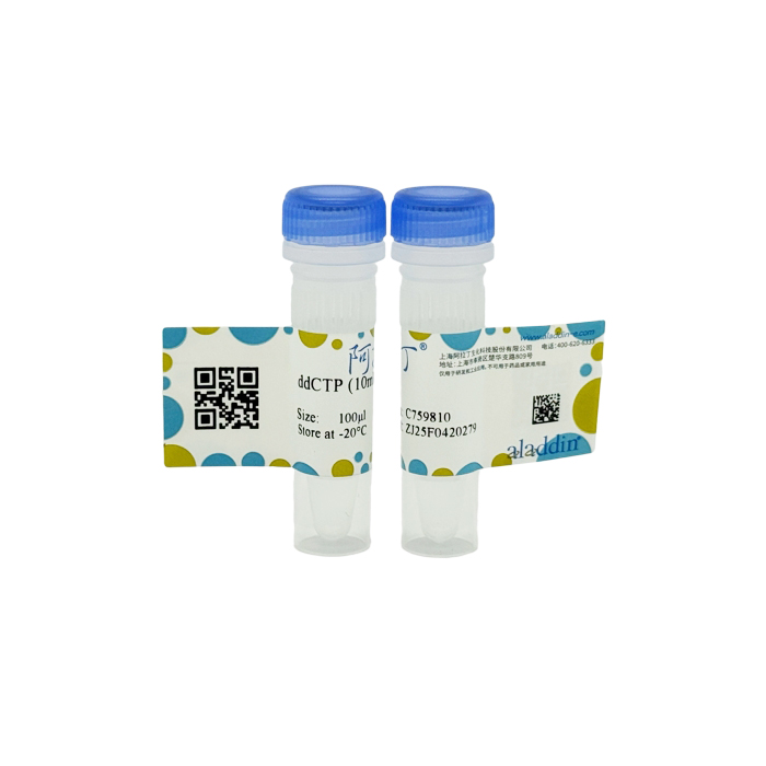 aladdin 阿拉丁 C759810 ddCTP?(10mM) 132619-66-0 BioReagent, 无DNA酶和RNA酶, PCR试剂, 分子生物学级, 无菌, for DNA and RNA applications, ≥99%, 10mM