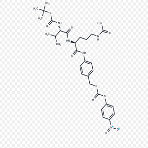 Boc-Val-Cit-PAB-PNP，Boc-缬氨酰-瓜氨酸-对氨基苄醇-对硝基苯酯