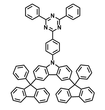 9-(4-(4,6-二苯基-1,3,5-三嗪-2-基)苯基)-3,6-二(9-苯基-9H-芴-9-基)-9H-咔唑